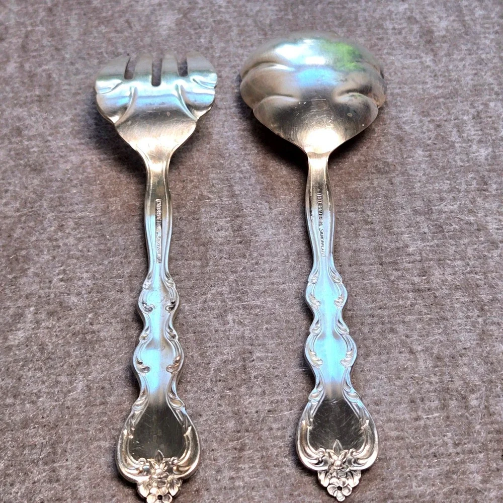 International Silver INTERLUDE Silverplate Serving Spoon And Fork
